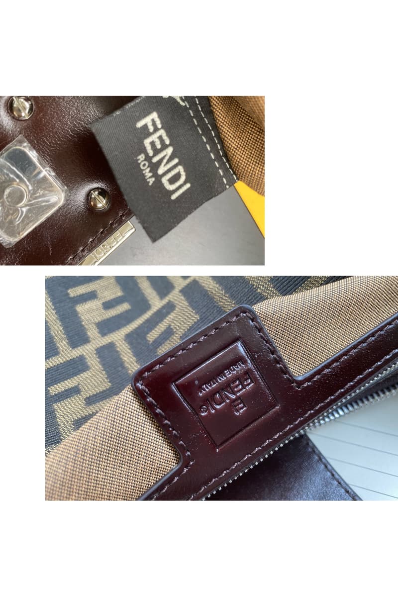 펜디 빈티지 FF 자카드 호보백 7