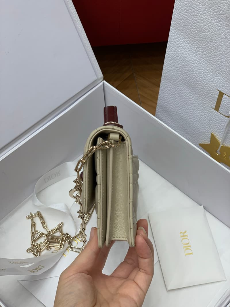 디올 마이 디올 미니 리본백 (투톤 램스킨) 4