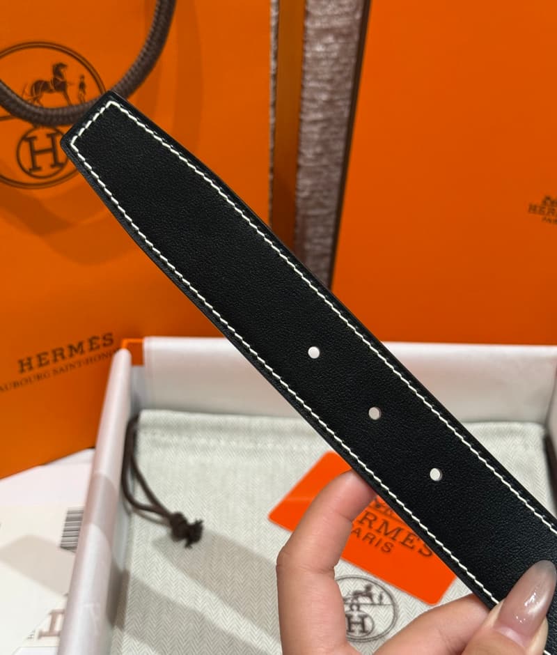 에르메스 H벨트 리버서블 (togo 카프스킨, 32mm) 8