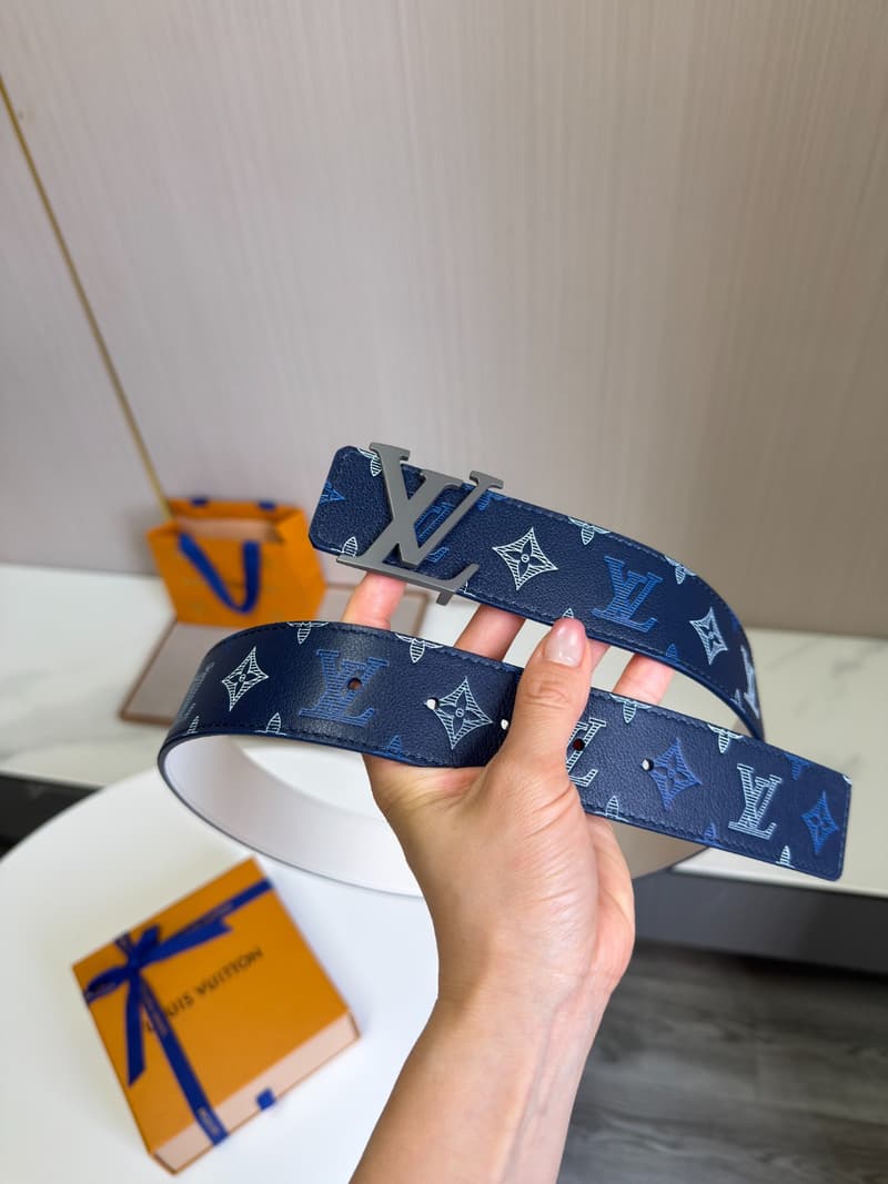 루이비통 LV 이니셜 벨트 (모노그램 캔버스, 4cm) 4
