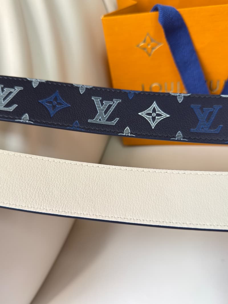 루이비통 LV 이니셜 리버서블 벨트 (모노그램 캔버스, 4cm) 4