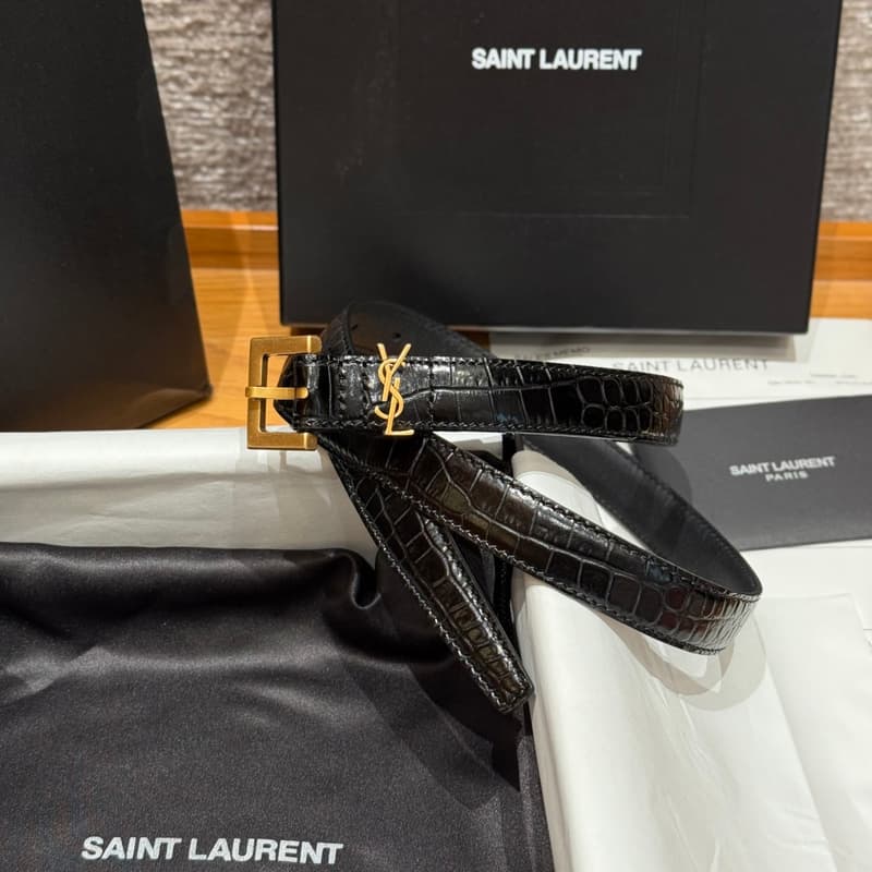 생로랑 YSL 벨트 (크로커다일 엠보싱 카프스킨) 상세 2