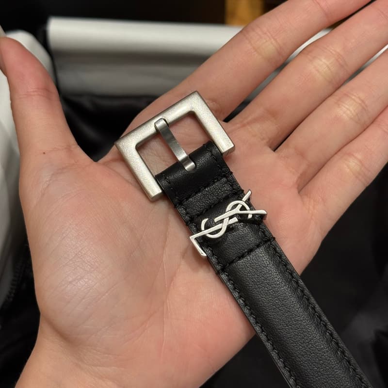생로랑 YSL 벨트 (스퀘어 버클, 카프스킨) 5