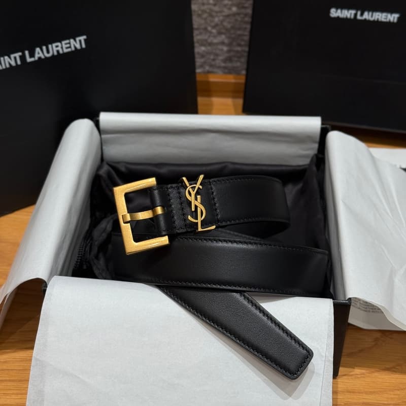 생로랑 YSL 벨트 (스퀘어 버클, 카프스킨) 상세 1