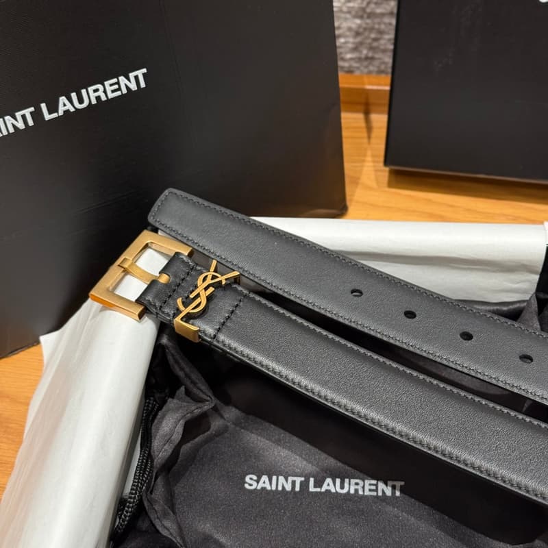 생로랑 YSL 벨트 (스퀘어 버클, 카프스킨) 5
