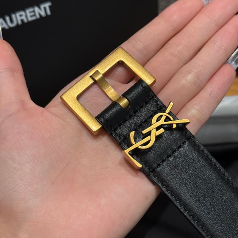 생로랑 YSL 벨트 (스퀘어 버클, 카프스킨) 6