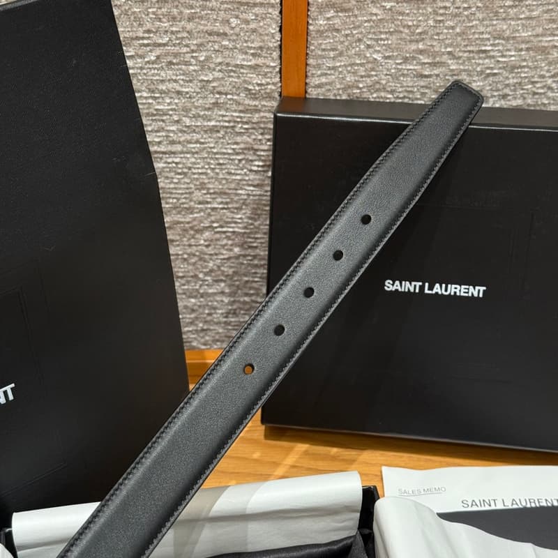 생로랑 YSL 벨트 (스퀘어 버클, 카프스킨) 7