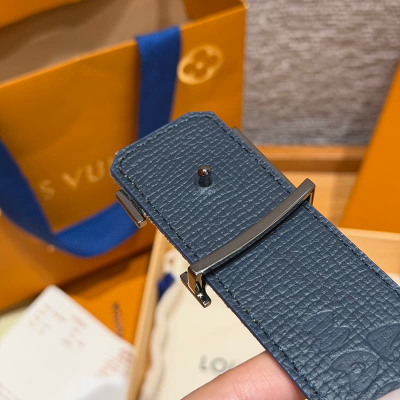 루이비통 디멘션 모노그램 에리티지 40MM 리버서블 벨트 (데님) 6