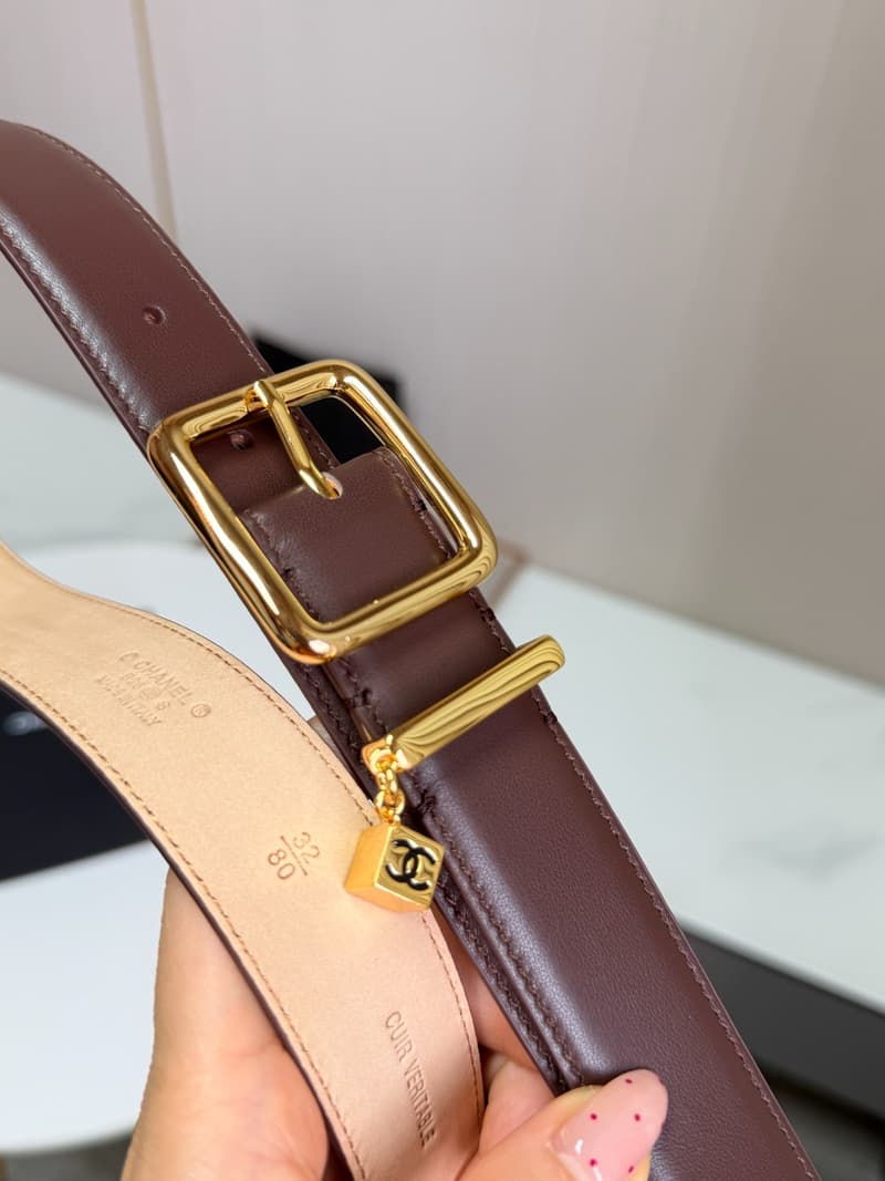 샤넬 더블C 참 레더 벨트 (3cm) 상세 2