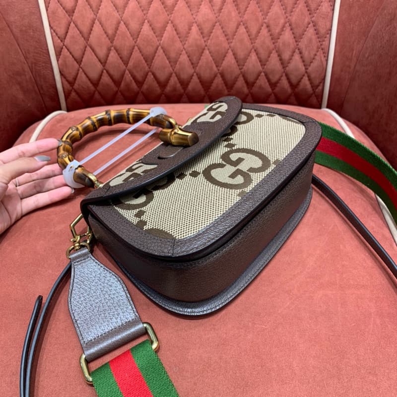 구찌 잠보 GG 뱀부 백 21cm (캔버스) 6