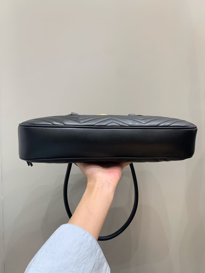 구찌 마몬트 보울링백 (미디움 블랙, 35.5cm) 3