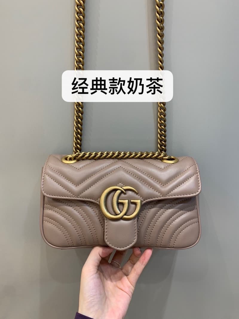 구찌 마몬트 마테라세 스몰 숄더백 22cm 4