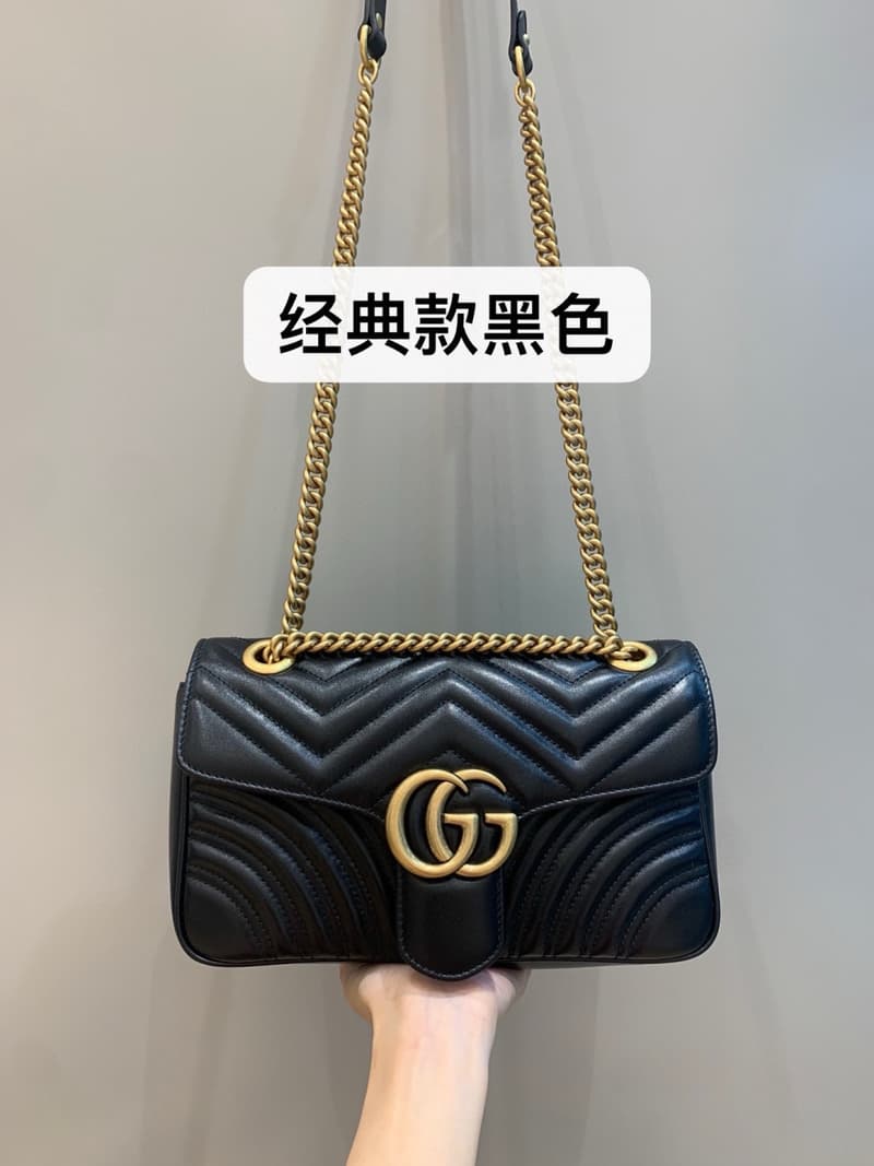 구찌 GG 마몬트 마테라세 숄더백 미디움 26cm 상세 2