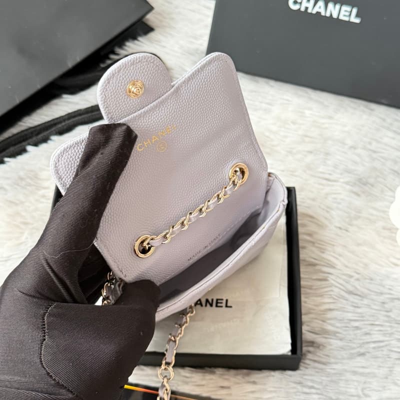 샤넬 클래식 미니 카드지갑 (캐비어) 11