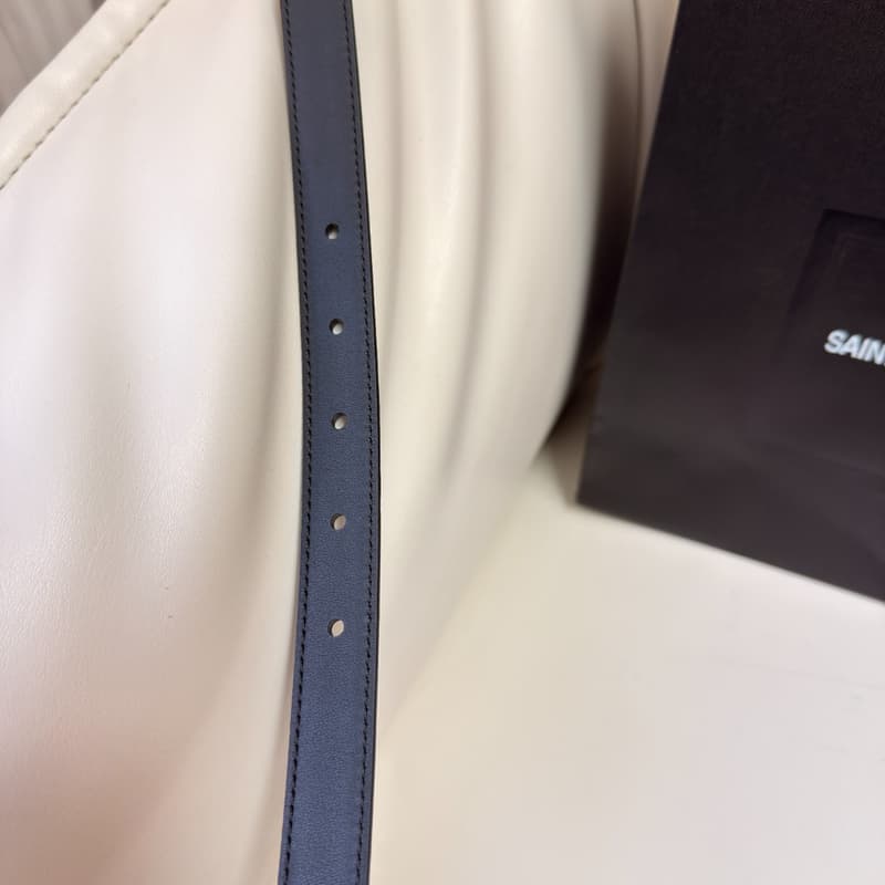 생로랑 YSL 라인 벨트 (블랙 카프스킨) 8