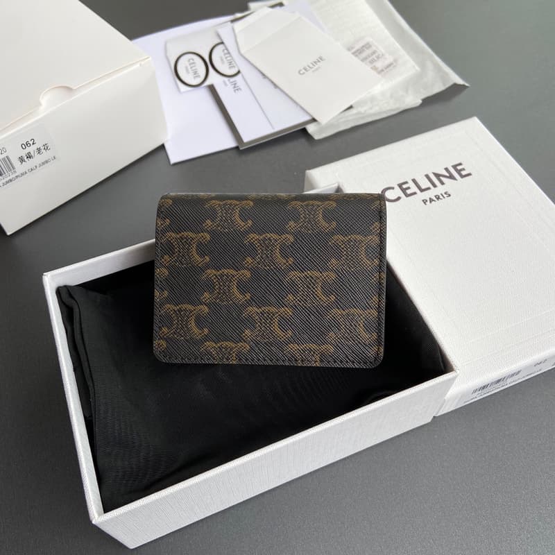 셀린느 트리옴프 카드지갑 (황갈/올드플로럴) 상세 2