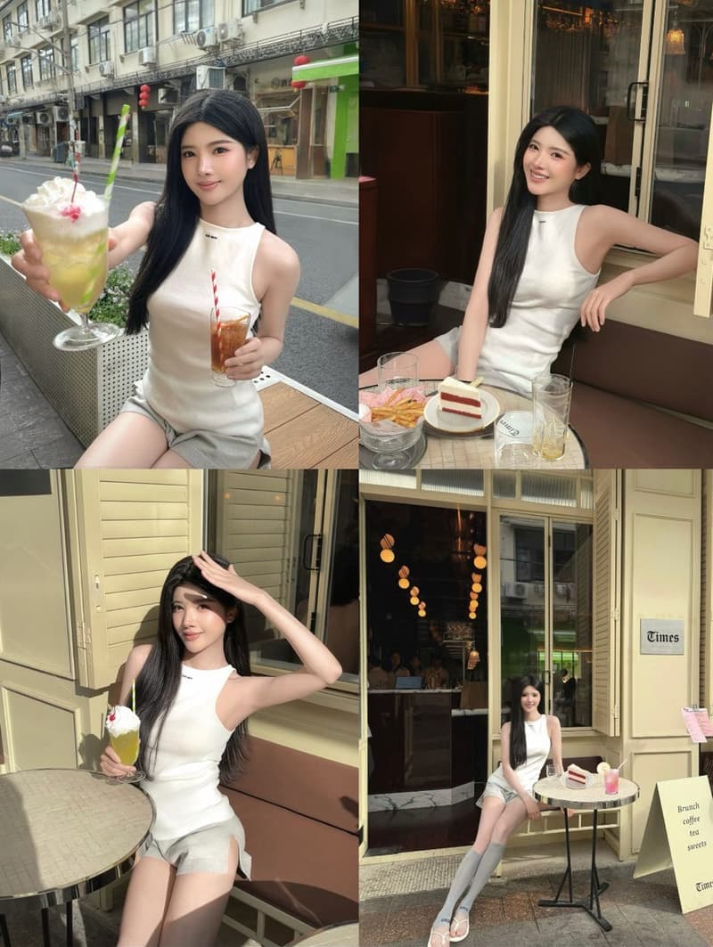 미우미우 베이직 조끼넥 순면 나시 9