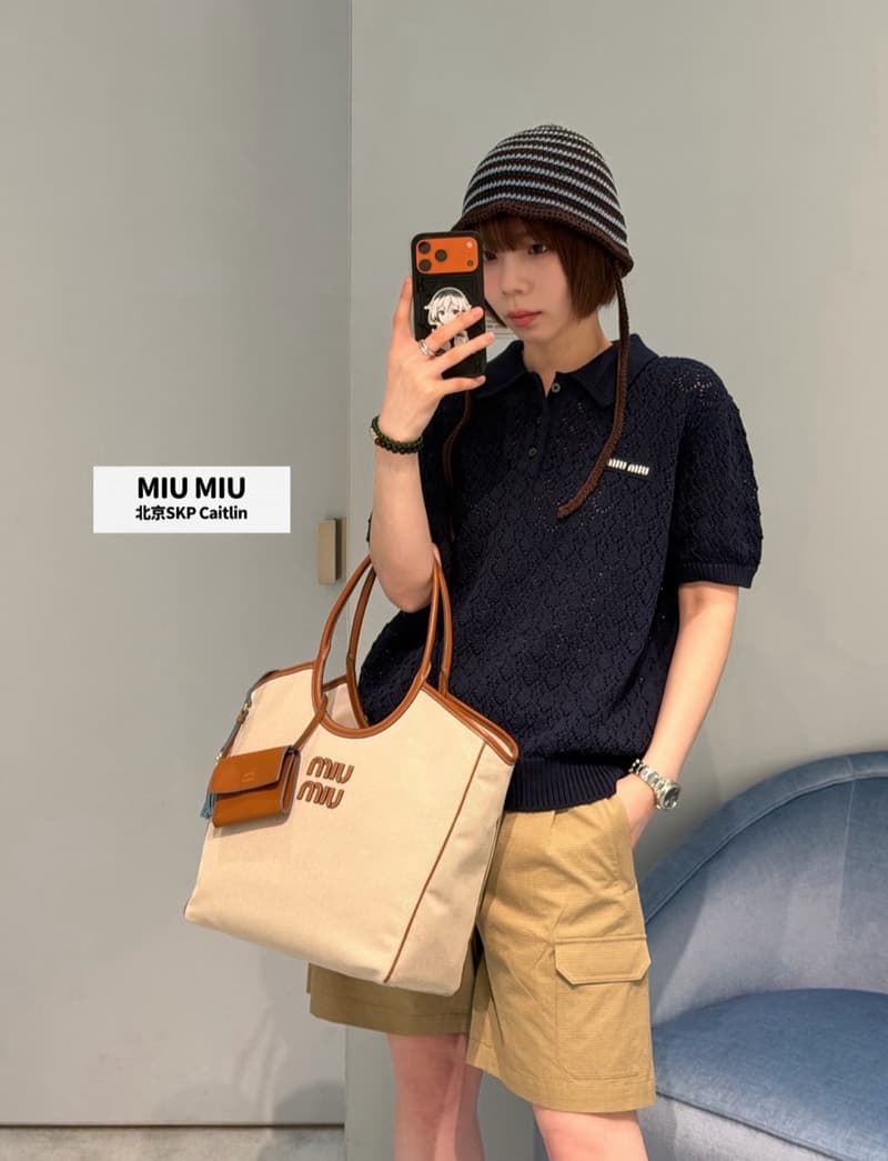 미우미우 藏青 레이스 폴로 니트 반팔 9