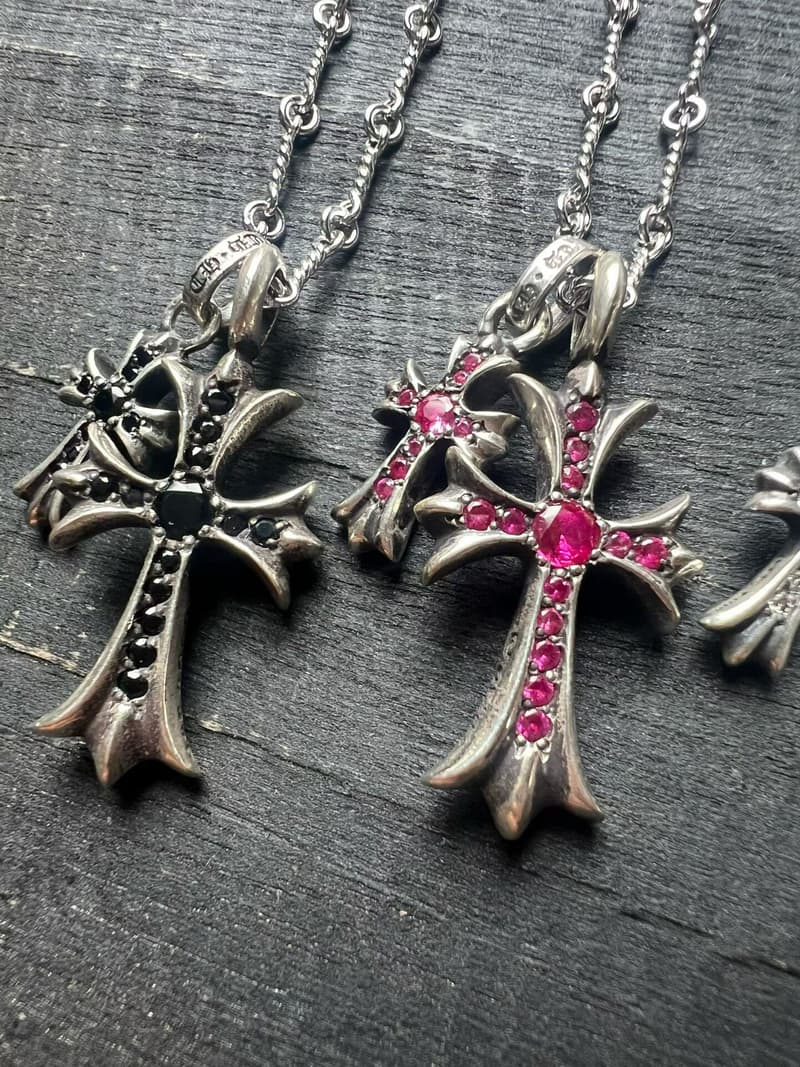 크롬하츠 더블 크로스 목걸이 세트 (925 실버) /auk 3