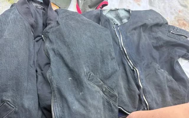 발렌시아가 아뉴얼 헤비워싱 디스트럭트 데님 봄버 자켓 17