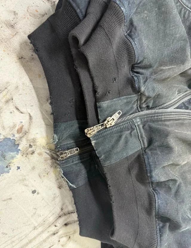 발렌시아가 아뉴얼 헤비워싱 디스트럭트 데님 봄버 자켓 18