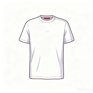 구찌 솔리드 라운드넥 가슴 자수 루즈핏 반팔 티셔츠