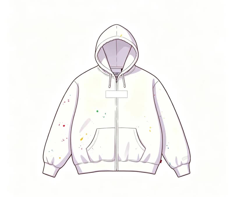 (미러급) 슈프림 x MM6 메종 마르지엘라 박스로고 집업 후드 스웨트셔츠(3color) 5