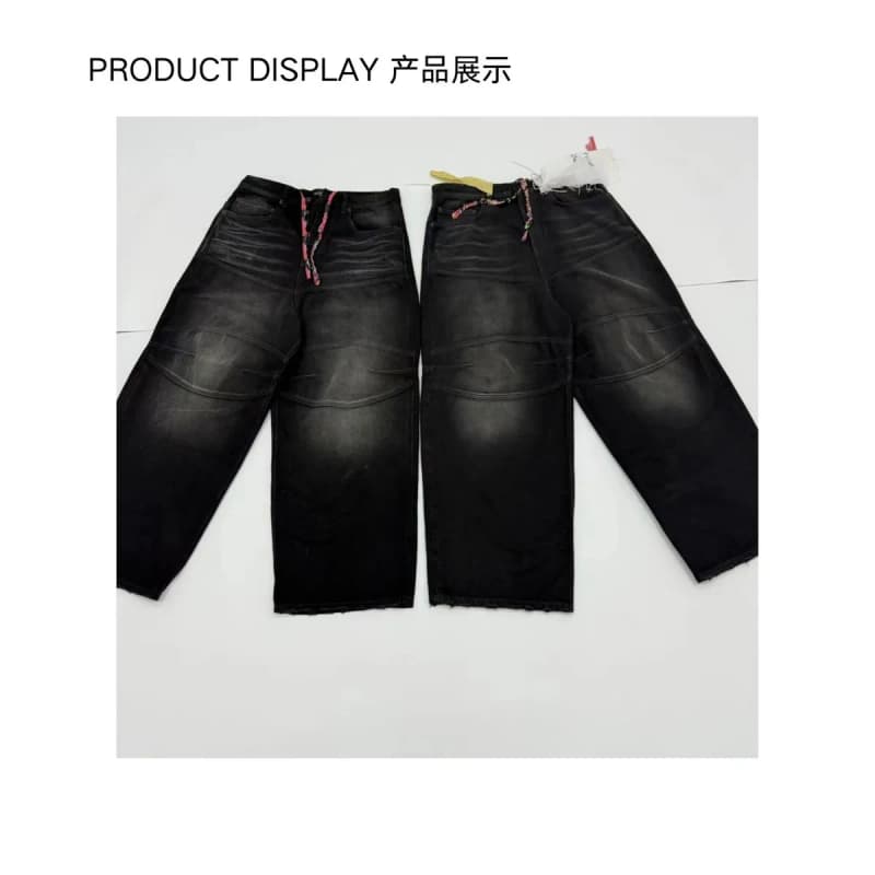 발렌시아가 조지 V 배기 데님 팬트 5