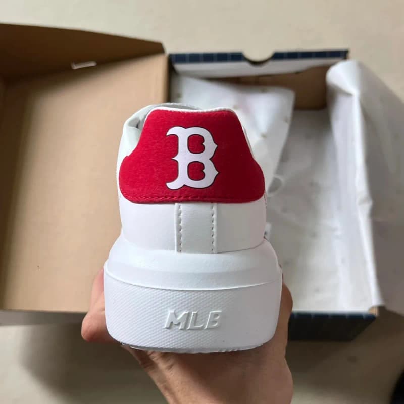 MLB 보스턴 레드삭스 보드화 스니커즈 (화이트 레드) 9