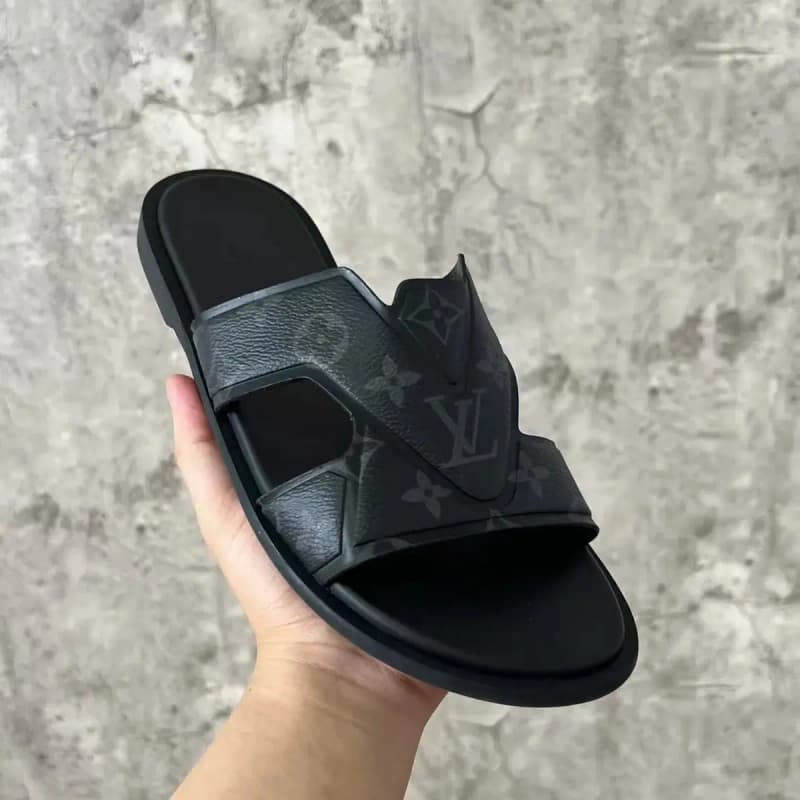루이비통 몽로 슬리퍼 (모노그램 레더) 9