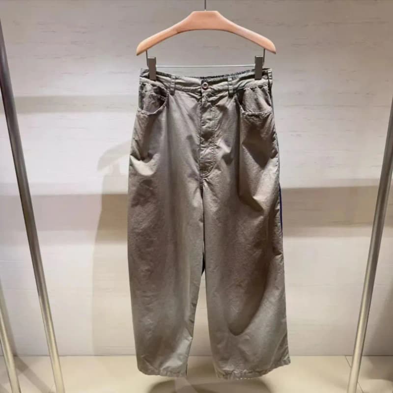 발렌시아가 25 패치워크 트라우저 (카키 x 네이비) 상세 1