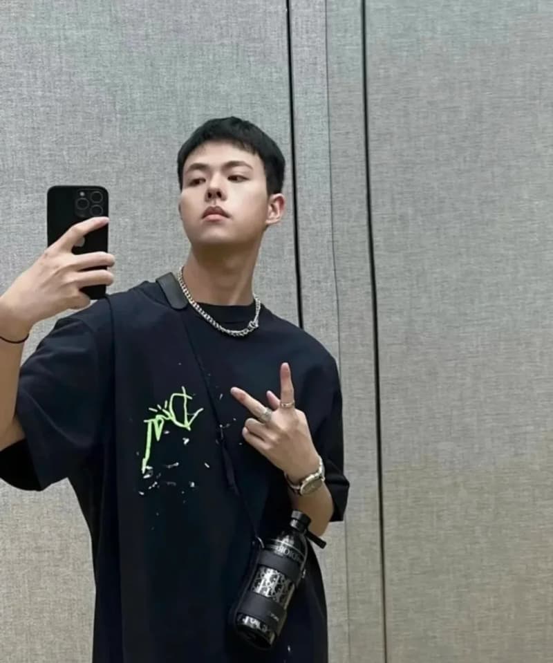 디올 CDxTS 조인트 스플래시 잉크 자수 로고 반팔티 5