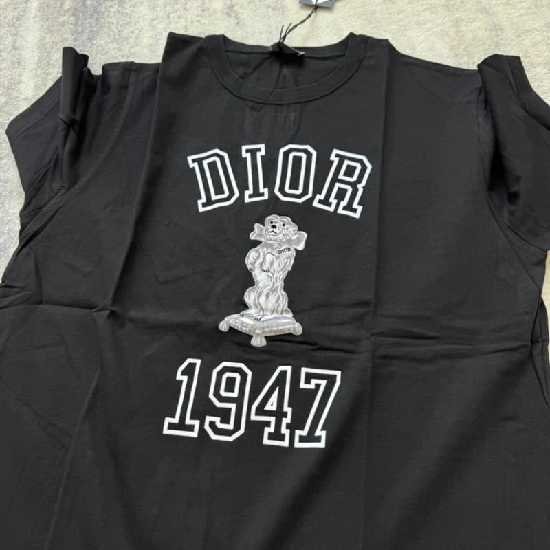 디올 1947 퍼피 플로킹 프린트 반팔 티셔츠 7