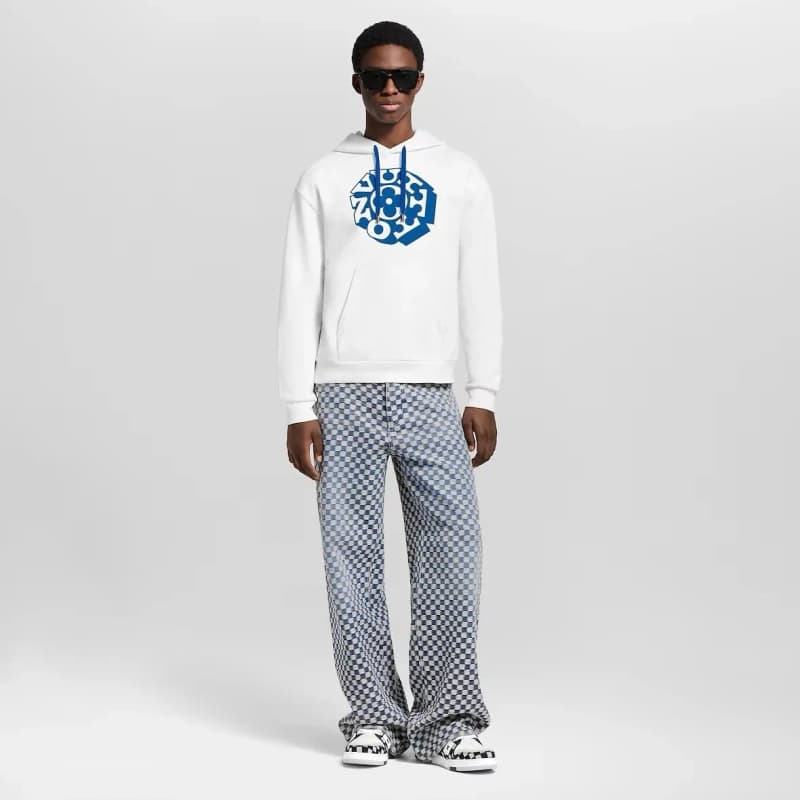 루이비통 NIGO 3.0 클라인 블루 로고 후드티 11