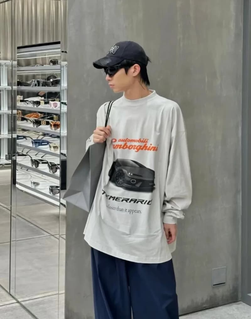 발렌시아가 람보르기니 콜라보 긴팔 티셔츠 6