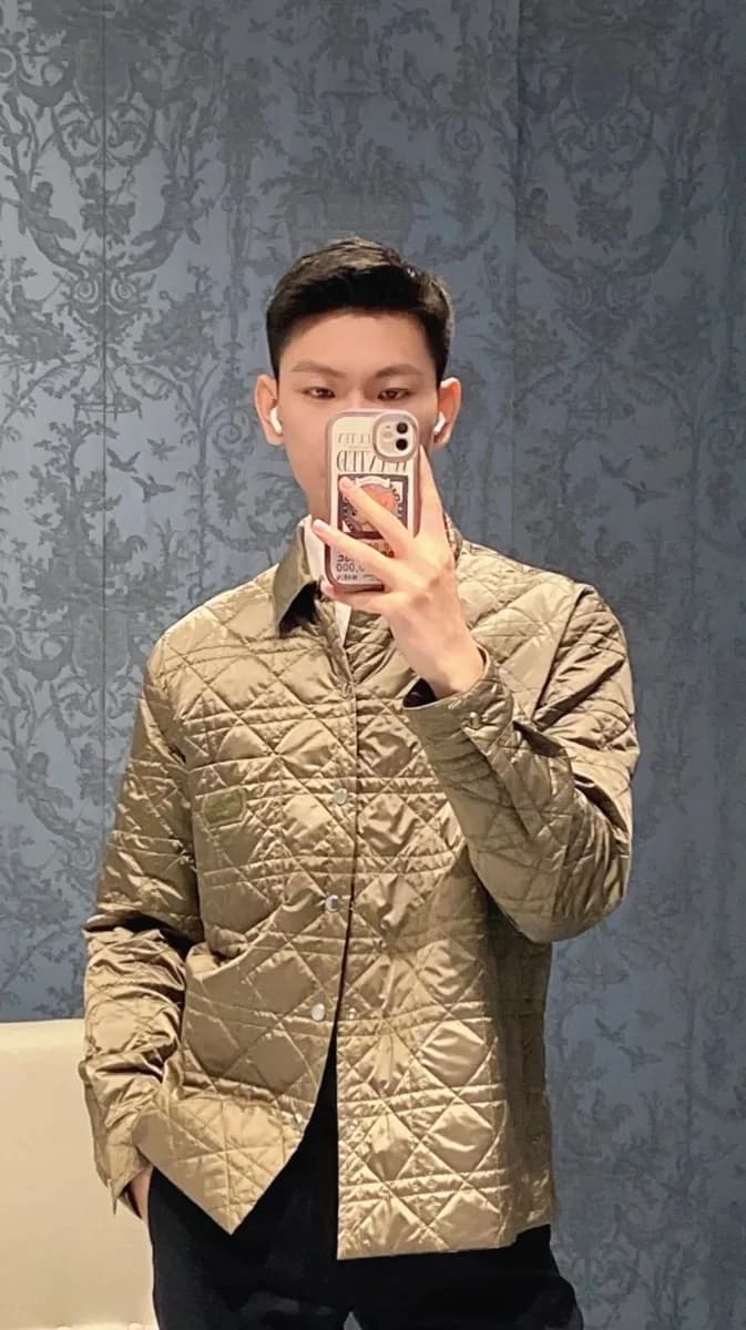 디올 CD 셔츠 카라 퀼팅 패딩 자켓 6