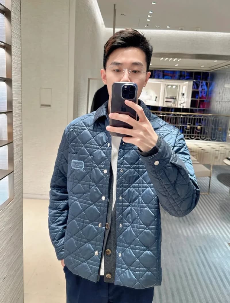 디올 CD 셔츠 카라 퀼팅 패딩 자켓 9