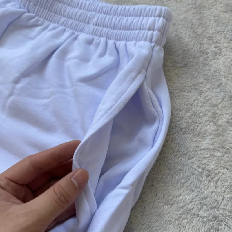 발렌시아가 파리 디졸브 3B 자수 반바지 (화이트) 10