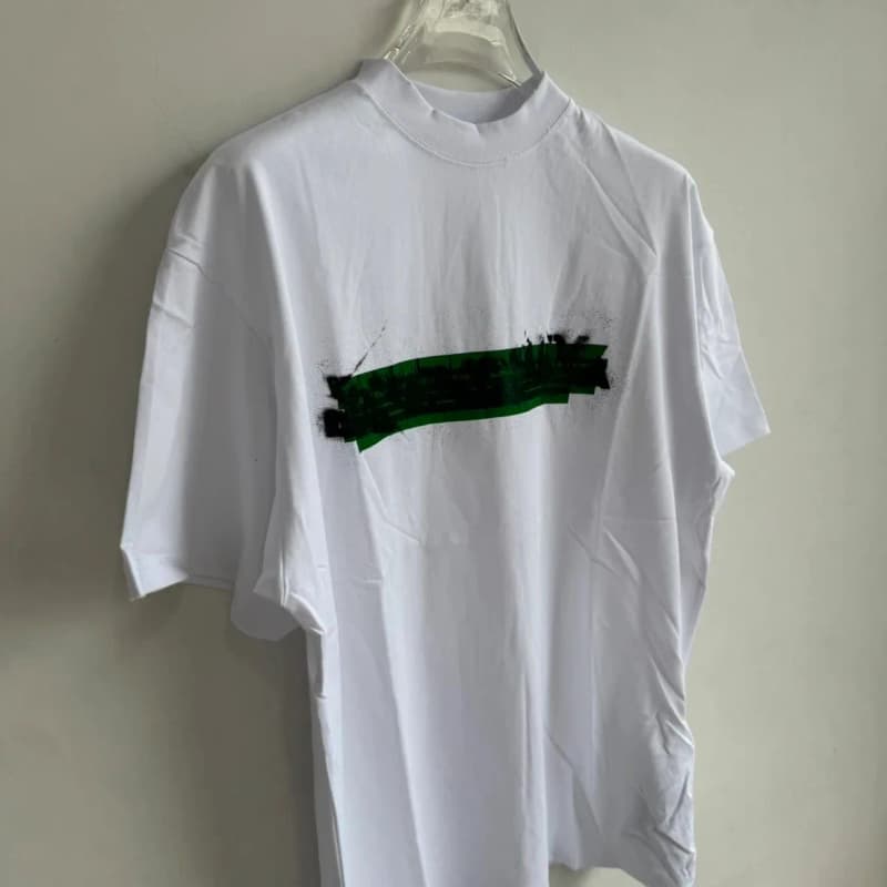 발렌시아가 그래피티 테이프 반팔 티셔츠 19