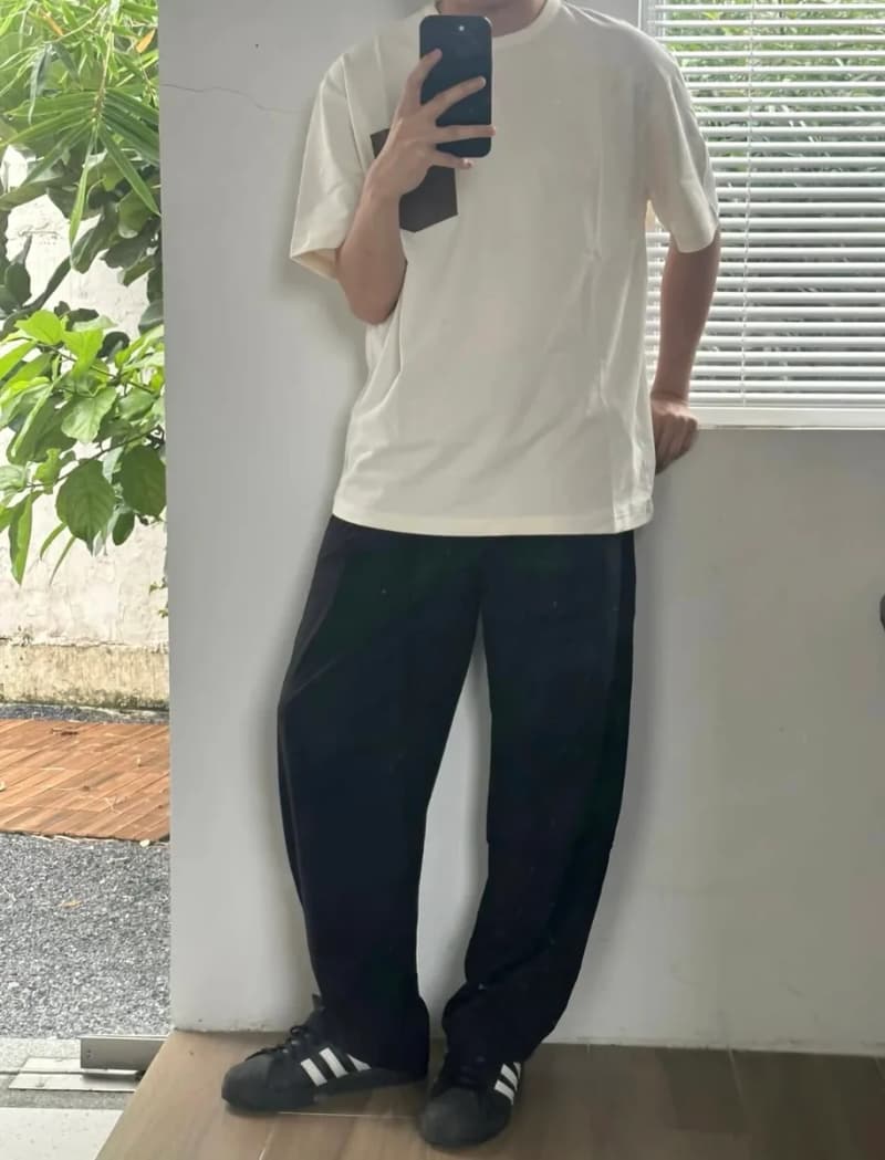 보테가베네타 스타일 포켓 레더 니트 반팔 티셔츠 22