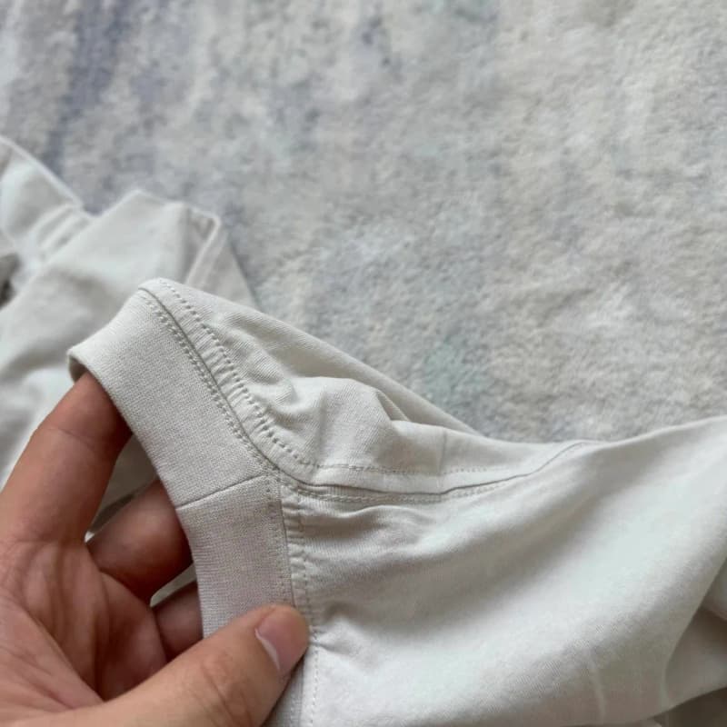 발렌시아가 파리 러브 하트 자수 반팔 티셔츠 (그레이-화이트) 8