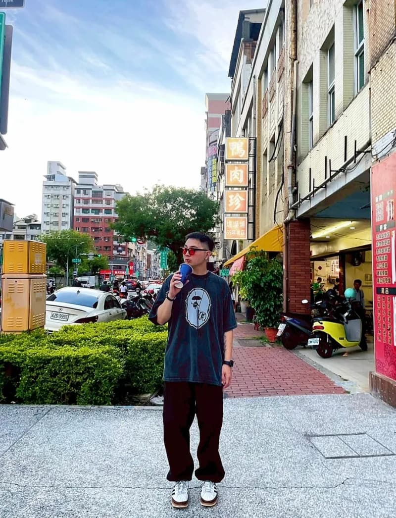 베이프 에이프맨 빅헤드 프린트 반팔 티셔츠 (워터워시 네이비) 7