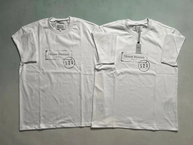 메종마르지엘라 SS25 520 리미티드 레터프린트 반팔 티셔츠 9