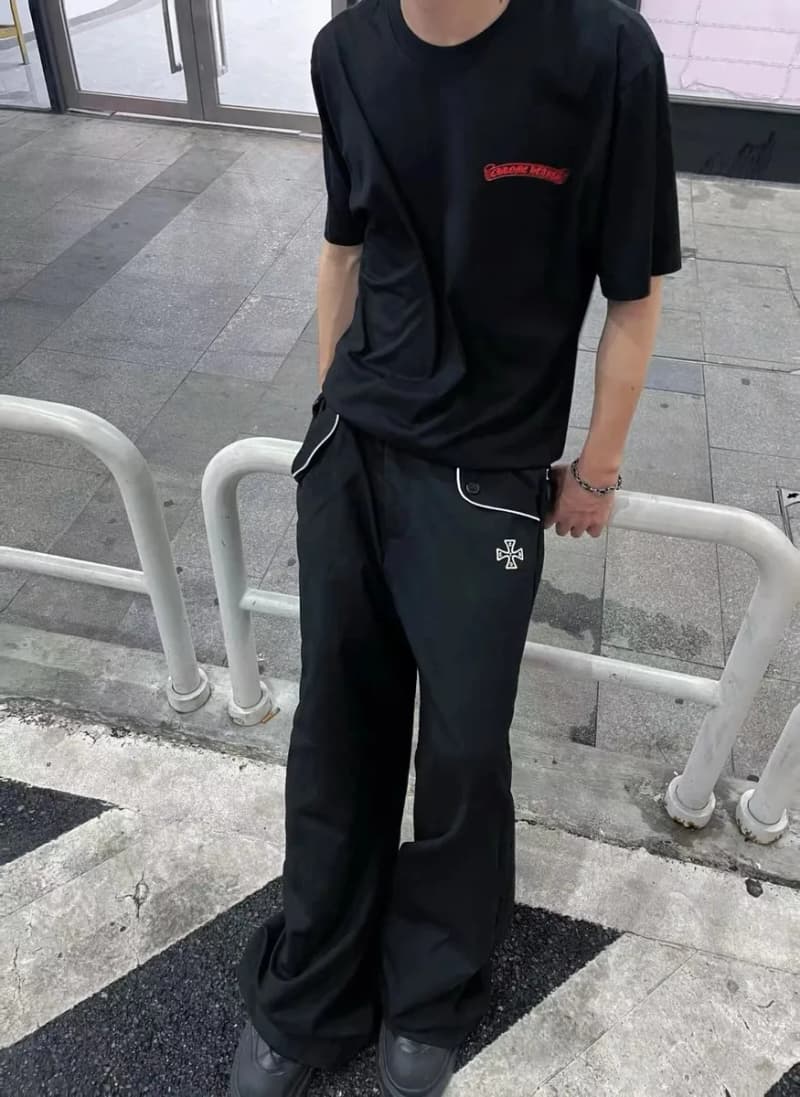 크롬하츠 자체제작 야광 레드립 반팔티 4