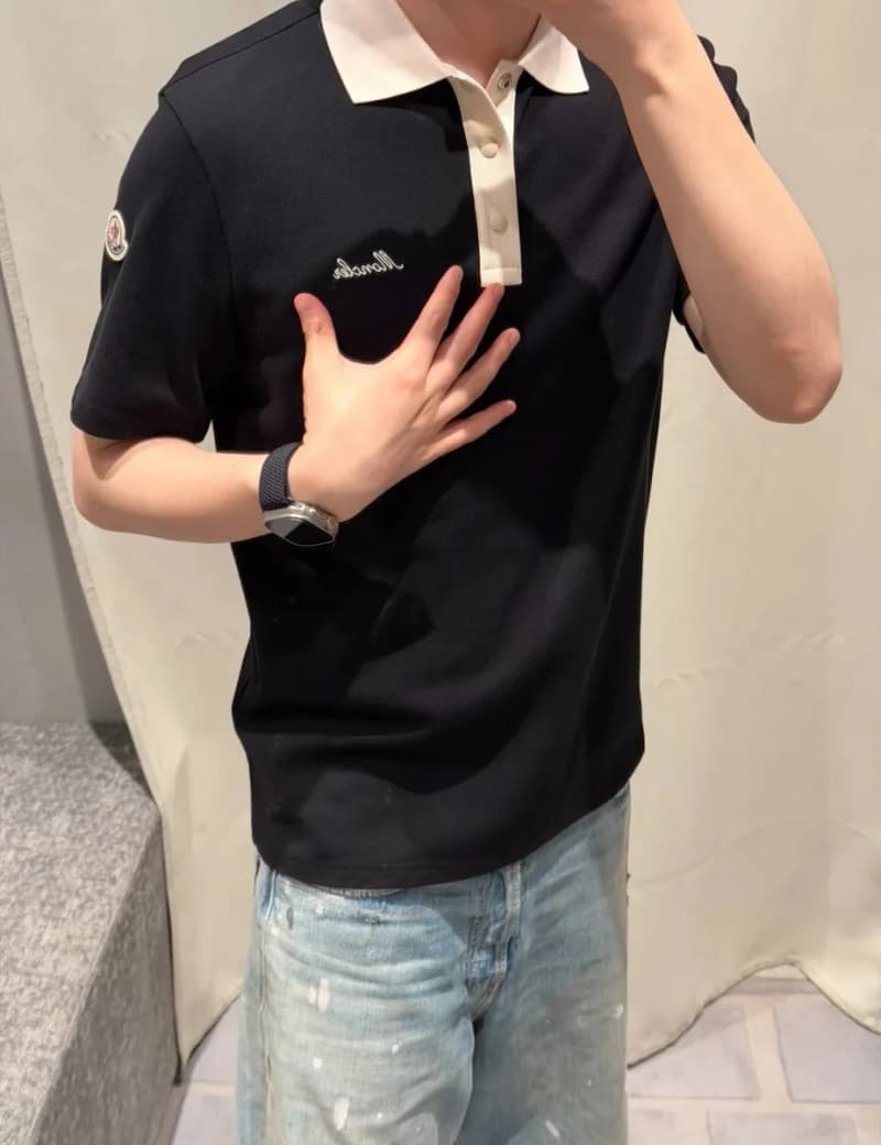 몽클레르 자수 로고 카라 폴로셔츠 3