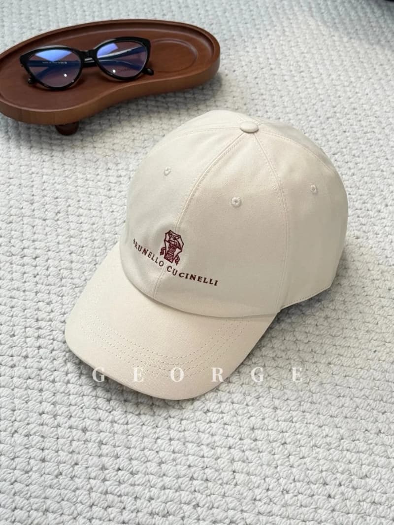 브루넬로 쿠치넬리 로고 자수 캐주얼 볼캡 10