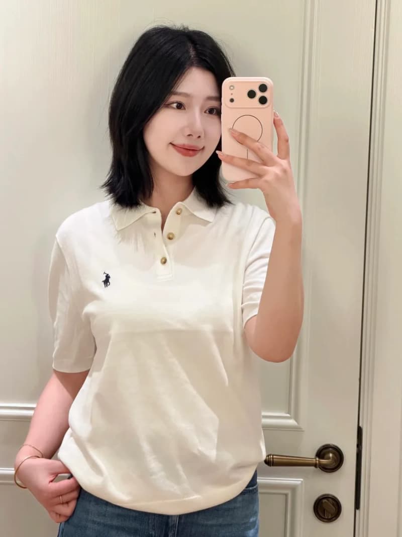 폴로 랄프로렌 코튼 버튼 니트 폴로 티셔츠 21