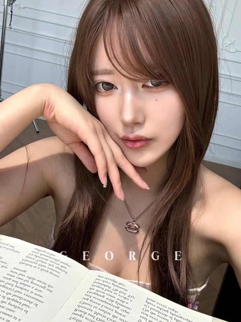 샤넬 코코 CC 로고 핑크 레진 목걸이 8