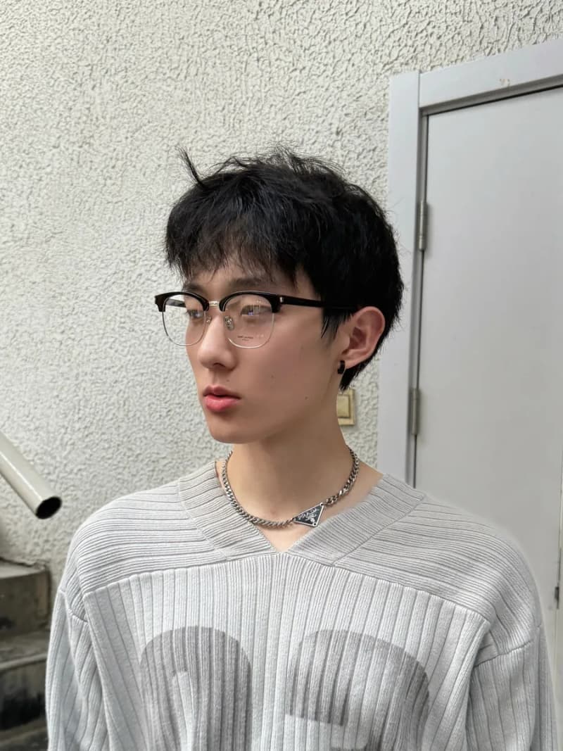 생로랑 SL-104/F 하프림 안경 상세 1