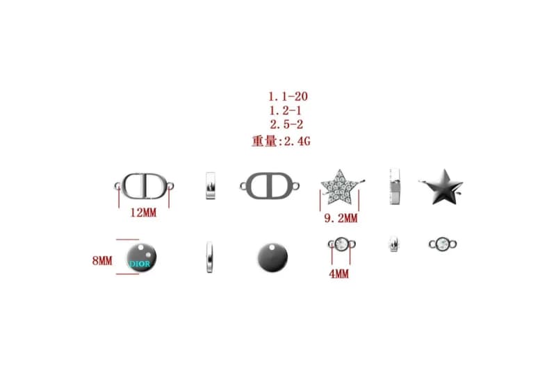 디올 더블 레이어 오버래핑 목걸이 (스타 참) 5